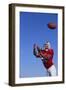 Football Player Catching a Football-DLILLC-Framed Photographic Print