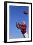 Football Player Catching a Football-DLILLC-Framed Photographic Print