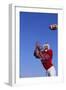 Football Player Catching a Football-DLILLC-Framed Photographic Print