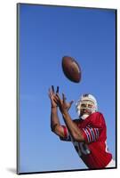 Football Player Catching a Football-DLILLC-Mounted Photographic Print