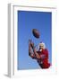 Football Player Catching a Football-DLILLC-Framed Photographic Print