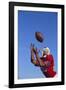 Football Player Catching a Football-DLILLC-Framed Photographic Print