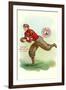 Football Player, Cornell, New York-null-Framed Art Print