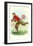 Football Player, Cornell, New York-null-Framed Art Print