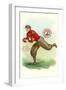 Football Player, Cornell, New York-null-Framed Art Print