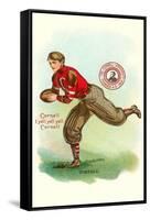 Football Player, Cornell, New York-null-Framed Stretched Canvas