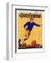 "Football Player," Country Gentleman Cover, November 1, 1931-John Newton Howitt-Framed Giclee Print