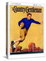 "Football Player," Country Gentleman Cover, November 1, 1931-John Newton Howitt-Stretched Canvas