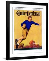 "Football Player," Country Gentleman Cover, November 1, 1931-John Newton Howitt-Framed Giclee Print
