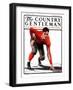 "Football Player," Country Gentleman Cover, November 3, 1923-WM. Hoople-Framed Giclee Print