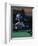 Football Player in Action-null-Framed Photographic Print