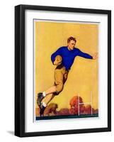 "Football Player,"November 1, 1931-John Newton Howitt-Framed Giclee Print