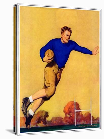 "Football Player,"November 1, 1931-John Newton Howitt-Stretched Canvas