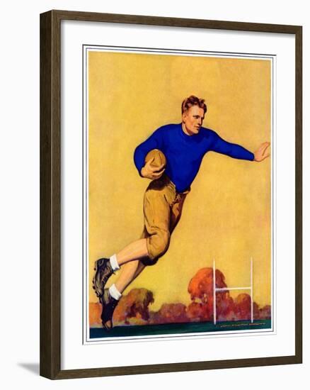"Football Player,"November 1, 1931-John Newton Howitt-Framed Giclee Print