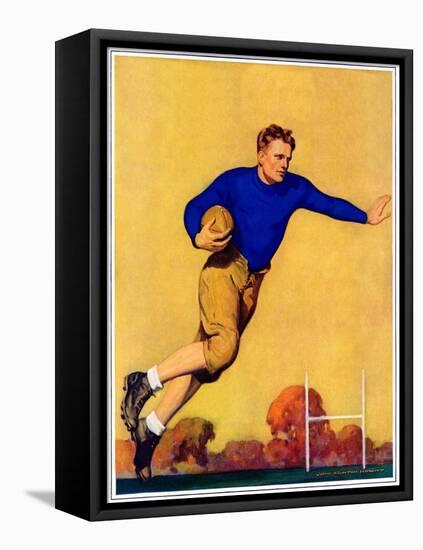 "Football Player,"November 1, 1931-John Newton Howitt-Framed Stretched Canvas