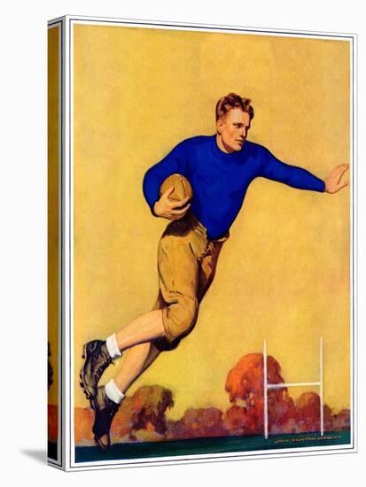 "Football Player,"November 1, 1931-John Newton Howitt-Stretched Canvas