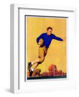 "Football Player,"November 1, 1931-John Newton Howitt-Framed Giclee Print