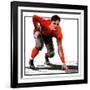 "Football Player,"November 3, 1923-WM. Hoople-Framed Giclee Print