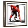 "Football Player,"November 3, 1923-WM. Hoople-Framed Giclee Print