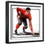 "Football Player,"November 3, 1923-WM. Hoople-Framed Giclee Print