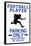 Football Player Parking Only Plastic Sign-null-Framed Stretched Canvas