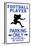 Football Player Parking Only Sign Poster-null-Stretched Canvas