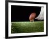 Football Player Preparing for a Kickoff-null-Framed Photographic Print