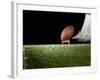 Football Player Preparing for a Kickoff-null-Framed Photographic Print