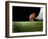 Football Player Preparing for a Kickoff-null-Framed Photographic Print