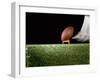 Football Player Preparing for a Kickoff-null-Framed Photographic Print