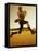 Football Player Running with The Ball-null-Framed Stretched Canvas