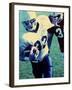 Football Player Running with The Ball-null-Framed Photographic Print