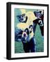Football Player Running with The Ball-null-Framed Photographic Print