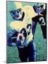 Football Player Running with The Ball-null-Mounted Photographic Print