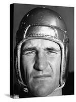 Football Player Sam Baugh of the Washington Redskins, Wearing His Helmet-Carl Mydans-Stretched Canvas