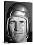 Football Player Sam Baugh of the Washington Redskins, Wearing His Helmet-Carl Mydans-Stretched Canvas