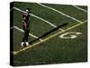 Football Player Standing at the Goal Line-null-Stretched Canvas