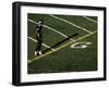 Football Player Standing at the Goal Line-null-Framed Photographic Print