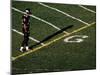 Football Player Standing at the Goal Line-null-Mounted Photographic Print