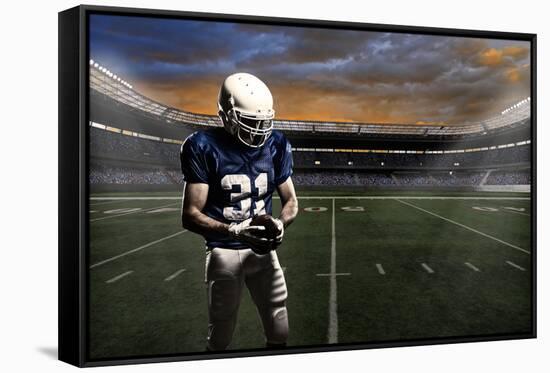 Football Player-Beto Chagas-Framed Stretched Canvas