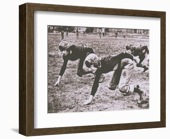 Football Players, Early 1900S-Marvin Boland-Framed Premium Giclee Print