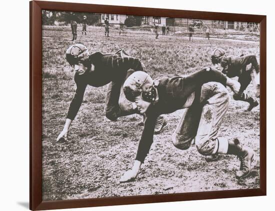 Football Players, Early 1900S-Marvin Boland-Framed Giclee Print