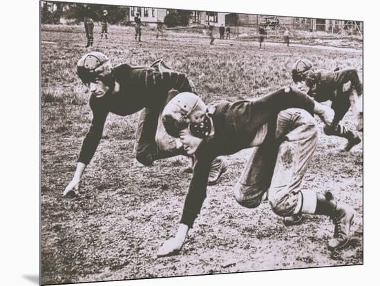 Football Players, Early 1900S-Marvin Boland-Mounted Giclee Print