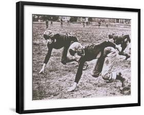 Football Players, Early 1900S-Marvin Boland-Framed Giclee Print