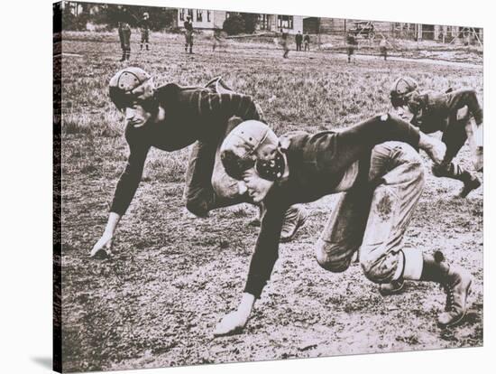 Football Players, Early 1900S-Marvin Boland-Stretched Canvas