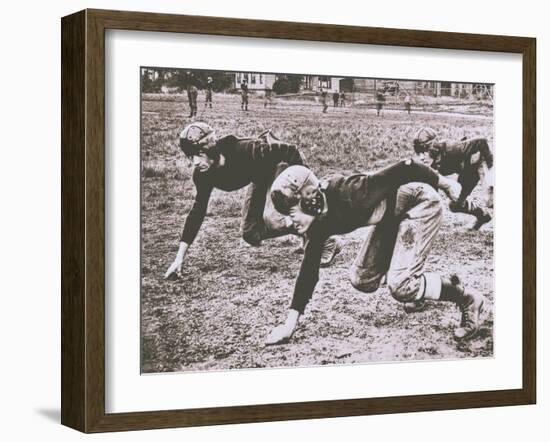 Football Players, Early 1900S-Marvin Boland-Framed Giclee Print