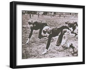 Football Players, Early 1900S-Marvin Boland-Framed Giclee Print