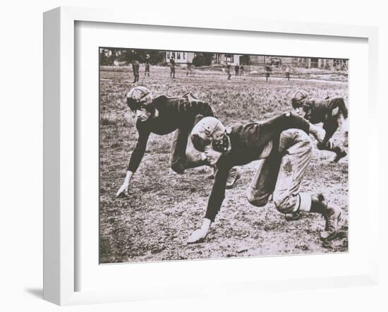 Football Players, Early 1900S-Marvin Boland-Framed Giclee Print