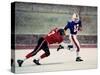 Football Players in Action-null-Stretched Canvas