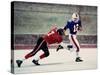 Football Players in Action-null-Stretched Canvas